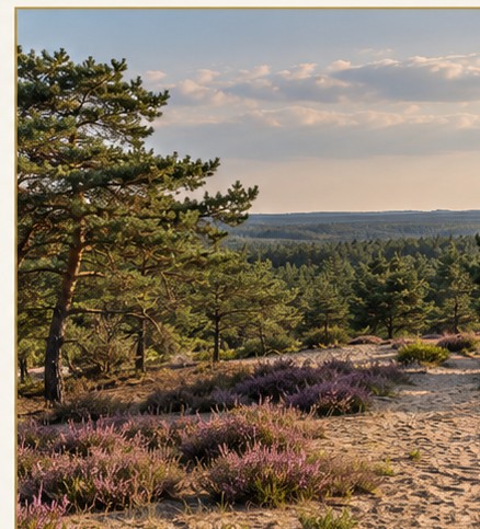 Kiefernwälder, Sand und Heide - Visualisierung