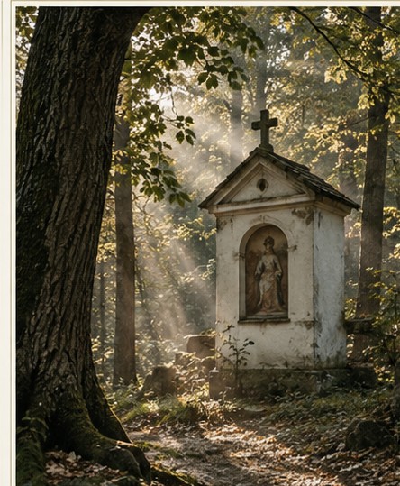 Kapelle und Wald als Erinnerungsraum - Visualisierung