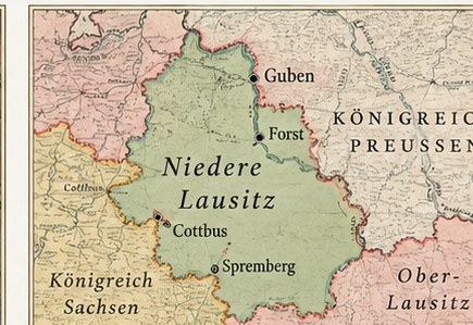 Niederlausitz - sächsischer und preußischer Anteil