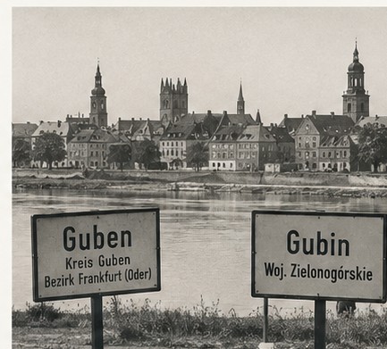 Guben/Gubin als Symbol der geteilten Stadt - Visualisierung