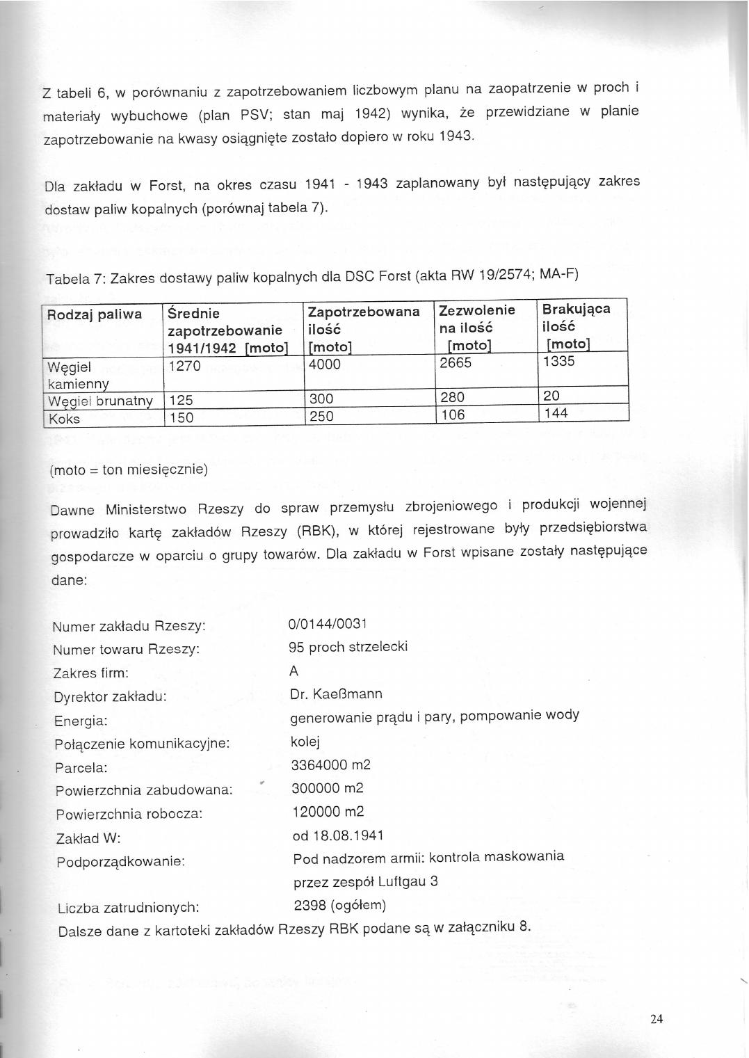 Original G.E.O.S. data on the Forst works