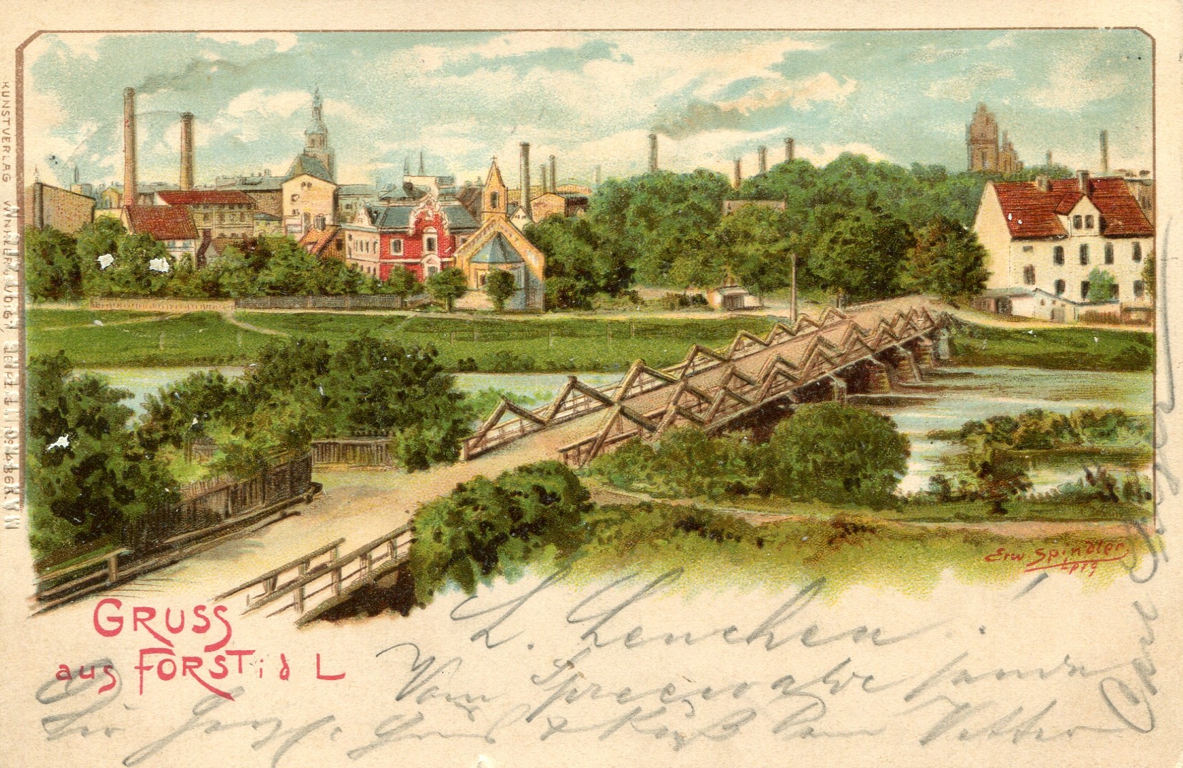Brücke zur Stadt Forst