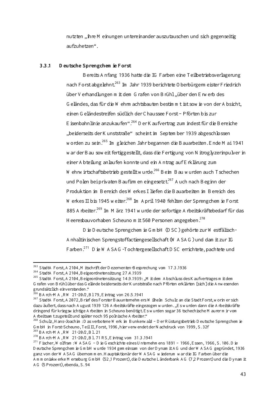 Seite aus der Studie von J. Scholz: DSC Forst — robotnicy i zadania / workers and tasks