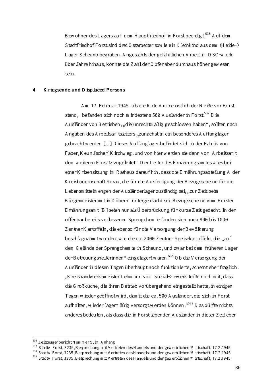 Seite aus der Studie von J. Scholz: Materiały dotyczące końca wojny / late-war evidence