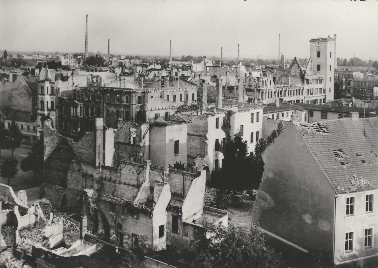 Forst nach den Kämpfen 1945
